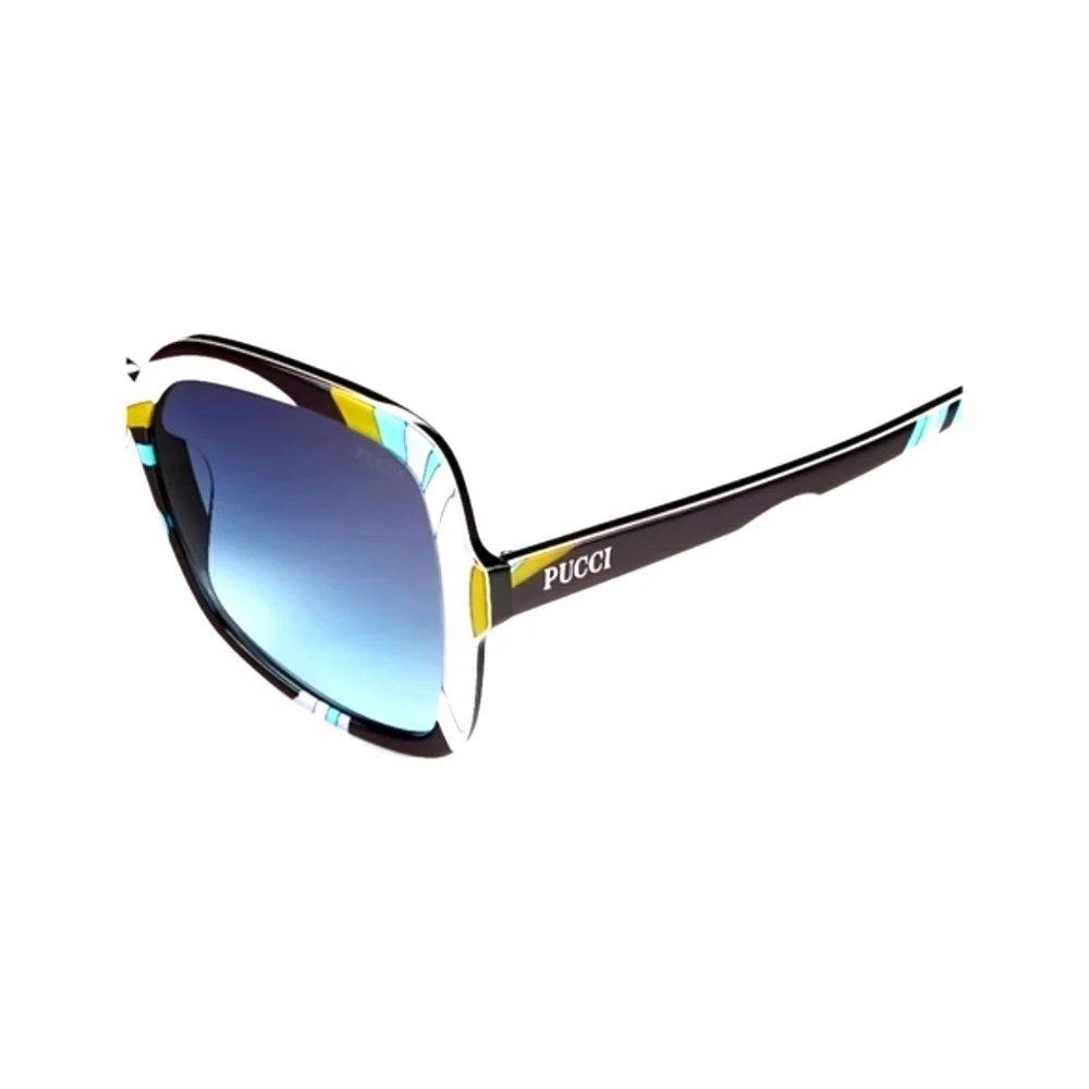 Pucci 60MM Butterfly Sunglass Turquoise